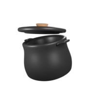 3d representación de cocina herramienta con dibujos animados estilo. 3d hacer linda icono concepto png