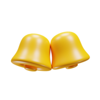 3d notification bell icon. 3d rendering illustration. Business icon concept png