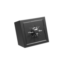 3d illustration of safe box icon with cartoon style for web design presentation. 3d rendering icon png