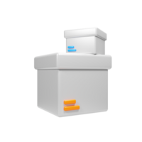 3d rendering delivery box icon. Delivery icon concept png