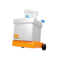 Shopping delivery icon concept on 3d rendering. Online shopping icon concept png