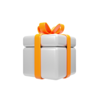 3d rendering online shopping gift icon. Shopping gift icon concept png