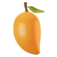 fresco manga fruta ícone em 3d Renderização. 3d ilustração do fruta ícone png