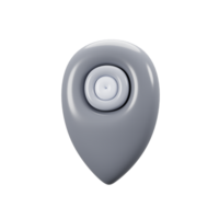 General user interface icon concept. 3d rendering pin location icon png