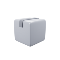 General user interface icon concept. 3d rendering box delivery icon png