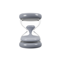 General user interface icon concept. 3d rendering hourglass icon png