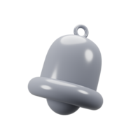 General user interface icon concept. 3d rendering bell notification icon png