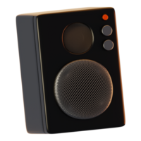 Speaker icon on 3d rendering with cartoon style png