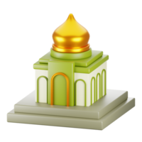 3d rendering ramadan icon concept. 3d illustration mosque icon png