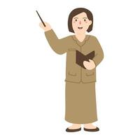 Teachers Wearing PNS Uniforms Illustration vector