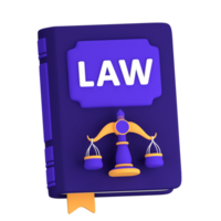 Law Book 3D Illustration for uiux, web, app, presentation, etc png