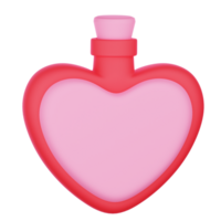 liefde toverdrank 3d illustratie voor uiux, web, app, presentatie, enz png
