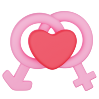 Gender Sign 3D Illustration for uiux, web, app, presentation, etc png