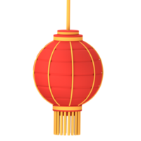 chinois lanterne 3d illustration pour uiux, la toile, application, présentation, etc png