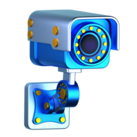 vidéosurveillance caméra 3d illustration pour uiux, la toile, application, présentation, etc png