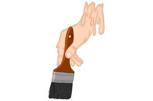 Hands Are Making Handicrafts vector