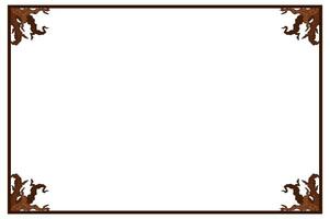 Tree Trunk Ornament Frame Border For Decoration Nature Theme vector