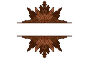 Tree Trunk Ornament Frame Border For Decoration Nature Theme vector