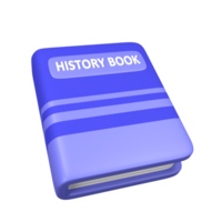 geschiedenis boek 3d illustratie voor uiux, web, app, presentatie, enz png