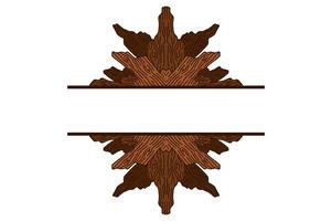 Tree Trunk Ornament Frame Border For Decoration Nature Theme vector