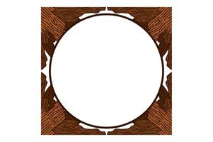 Tree Trunk Ornament Frame Border For Decoration Nature Theme vector