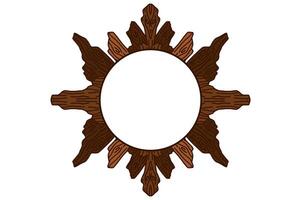 Tree Trunk Ornament Frame Border For Decoration Nature Theme vector