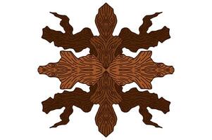 Tree Trunk Wood Ornament Frame Border Vector