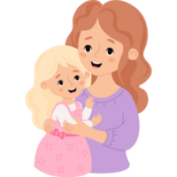 mamma con sua figlia png