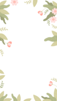 Blumen- Banner Rahmen png