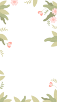 Floral banner frame png