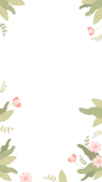 Floral banner frame png