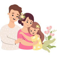 Cute Happy family png