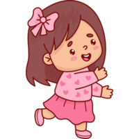 mignonne joyeux fille png