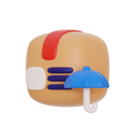 package safety 3d icon illustration png