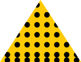 Triangle figure background polka dots. png