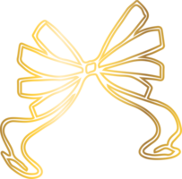 Bow decoration drawing yellow decoration and design. png