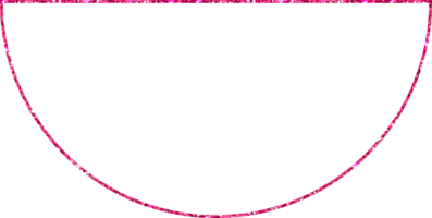 semicírculo rosado geométrico figura diseño ilustración png