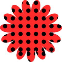 fleur figure Contexte polka points. png