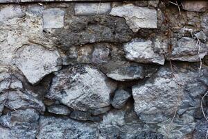 texture of old rock wall photo