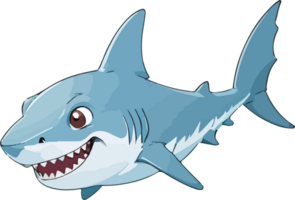 AI generated Shark Fish Cartoon Ark png