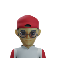 courrier homme 3d avatar png