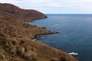 seascape with rocky cliffs photo