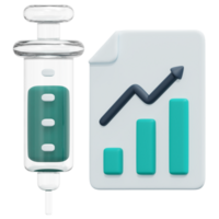 statistik 3d framställa ikon illustration png