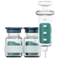 vaccines 3d render icon illustration png