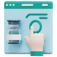 online pharmacy 3d render icon illustration png