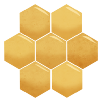 Bienenwabe Illustration. Mosaik geometrisch Muster von Kamm mit Hexagon png