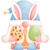 Watercolor Easter Gnome Illustration png