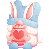 Watercolor Easter Gnome Illustration png