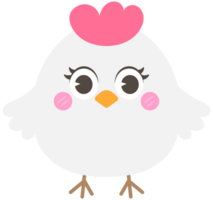 happy spring easter little cute chicken png