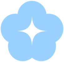 Hallo Frühling Hand gezeichnet abstrakt nordisch Blume Symbol Objekt png